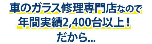 （株）TNKは年間実績2,400台以上！だから…